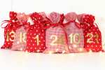 Adventskalender - rot/gold